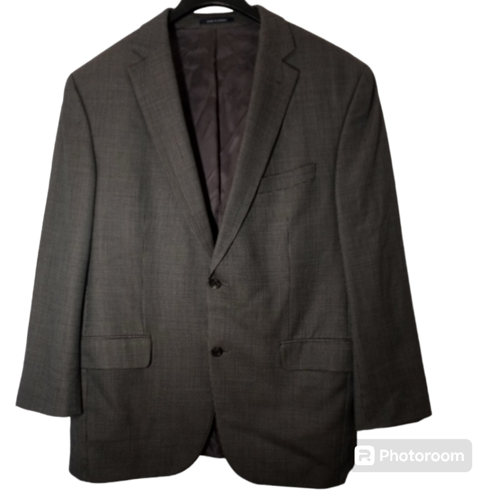 Daniel Cremieux Classic Nailhead Sport Jacket Charcoal Gray Mens 42R